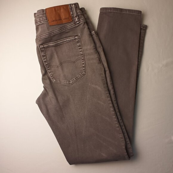 Men's American Eagle Jeans Size 30x34 Slim Leg Grey Color - Picture 1 of 10